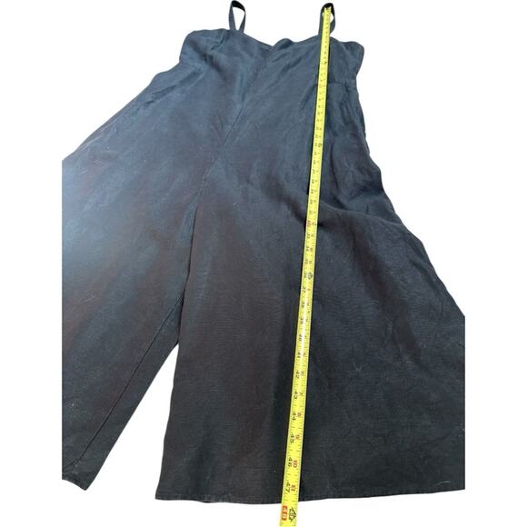 Club Monaco Black Line Wide Leg Cropped Sleeveless Jumpsuit, Size 14 - Picture 6 of 8